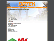 Tablet Screenshot of ortek.fi